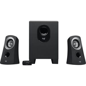 Logitech - Z313 2.1-Channel Speaker System (3-Piece) for PC - Black/Silver Logitech - Z313 2.1-Channel Speaker System (3-Piece) for PC - Black/Silver