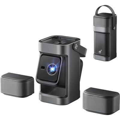 soundcore Nebula P1 Portable GTV Projector with Detachable Speakers - Gray soundcore Nebula P1 Portable GTV Projector with Detachable Speakers - Gray
