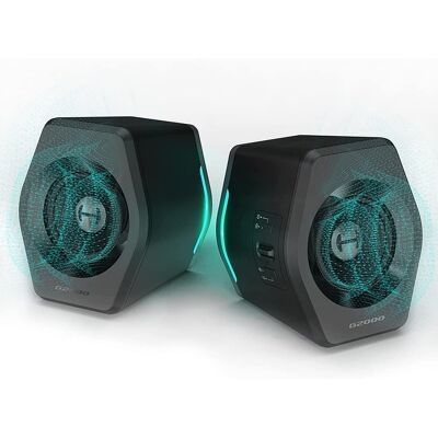Edifier - G2000 2.0 Bluetooth Gaming Speakers with RGB Lighting (2-Piece) - Black Edifier - G2000 2.0 Bluetooth Gaming Speakers with RGB Lighting (2-Piece) - Black