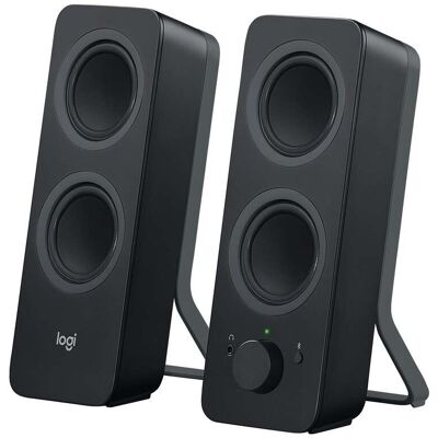 Logitech - Z207 2.0 Bluetooth Stereo Computer Speakers (2-Piece) - Black Logitech - Z207 2.0 Bluetooth Stereo Computer Speakers (2-Piece) - Black