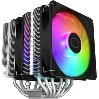 Cooler Master - Hyper 620S Dual Tower, Sync, 120mm Fan, 6 Heat Pipes, AMD/Intel Compatible (RR-D6NA-17PA-R1) - ARGB Cooler Master - Hyper 620S Dual Tower, Sync, 120mm Fan, 6 Heat Pipes, AMD/Intel Compatible (RR-D6NA-17PA-R1) - ARGB