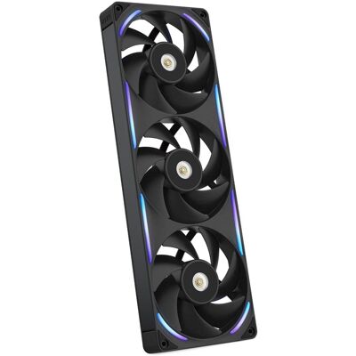 NZXT - NZXT-F360X Performance Fan - 360mm Single-Frame Case Fan w/ 3 x 120mm PWM RGB Computer Case Fans with LCP Frame & Blades - Black NZXT - NZXT-F360X Performance Fan - 360mm Single-Frame Case Fan w/ 3 x 120mm PWM RGB Computer Case Fans with LCP Frame & Blades - Black
