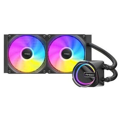 Antec - Skeleton 240 ARGB Liquid CPU Cooler, 240mm Radiator, 2 x 120mm PWM ARGB Fans, Intel LGA 115X/1200/1700/20XX, AMD AM4/AM5 - Black Antec - Skeleton 240 ARGB Liquid CPU Cooler, 240mm Radiator, 2 x 120mm PWM ARGB Fans, Intel LGA 115X/1200/1700/20XX, AMD AM4/AM5 - Black