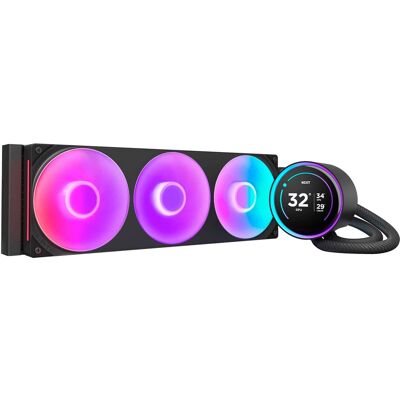 NZXT - Kraken Elite RGB 360mm 2024 Radiator (1x Single-Frame RGB Core Fan) Liquid Cooler with 2.72" 60FPS Display - Black NZXT - Kraken Elite RGB 360mm 2024 Radiator (1x Single-Frame RGB Core Fan) Liquid Cooler with 2.72" 60FPS Display - Black