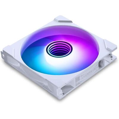 Phanteks - M25-140 Gen2, 140mm ARGB Cooling Fan, Daisy-chain Frame, Infinity Mirror Hub - White Phanteks - M25-140 Gen2, 140mm ARGB Cooling Fan, Daisy-chain Frame, Infinity Mirror Hub - White