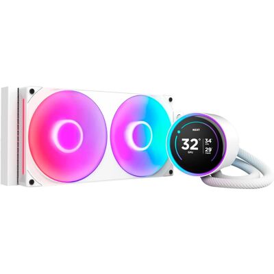 NZXT - Kraken Elite RGB 280mm 2024 Radiator (1x Single-Frame RGB Core Fan) Liquid Cooler with 2.72" 60FPS Display - White NZXT - Kraken Elite RGB 280mm 2024 Radiator (1x Single-Frame RGB Core Fan) Liquid Cooler with 2.72" 60FPS Display - White