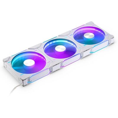 Phanteks - D30-140 DRGB PWM Fan 3Pack, Reverse Airflow, ARGB/DRGB, Daisy-chain - White Phanteks - D30-140 DRGB PWM Fan 3Pack, Reverse Airflow, ARGB/DRGB, Daisy-chain - White