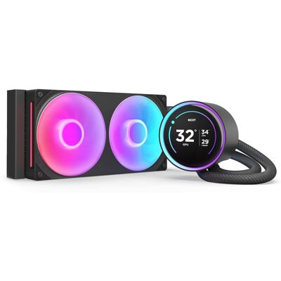 NZXT - Kraken Elite RGB 240mm 2024 Radiator (1x Single-Frame RGB Core Fan) Liquid Cooler with 2.72" 60FPS Display - Black NZXT - Kraken Elite RGB 240mm 2024 Radiator (1x Single-Frame RGB Core Fan) Liquid Cooler with 2.72" 60FPS Display - Black