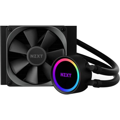 NZXT - Kraken 120mm Radiator CPU Liquid Cooler (1 x 120mm Aer P Fan) with RGB Display - Black NZXT - Kraken 120mm Radiator CPU Liquid Cooler (1 x 120mm Aer P Fan) with RGB Display - Black