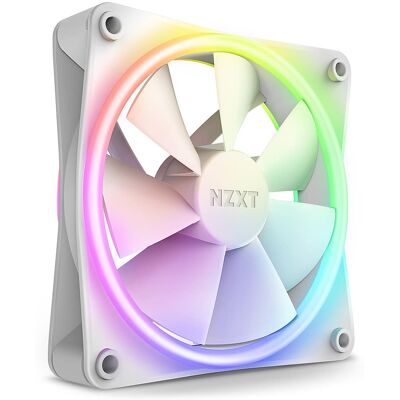 NZXT - F120 Duo RGB 120mm Computer Case Fan with Fluid Dynamic Bearings - White NZXT - F120 Duo RGB 120mm Computer Case Fan with Fluid Dynamic Bearings - White