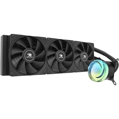 iBUYPOWER - AW4 360mm Radiator CPU Liquid Cooler (3 x 120mm Core Fans) with RGB Display - Black iBUYPOWER - AW4 360mm Radiator CPU Liquid Cooler (3 x 120mm Core Fans) with RGB Display - Black