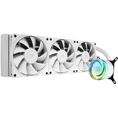iBUYPOWER - AW4 360mm Radiator CPU Liquid Cooler (3 x 120mm Core Fans) with RGB Display - White iBUYPOWER - AW4 360mm Radiator CPU Liquid Cooler (3 x 120mm Core Fans) with RGB Display - White