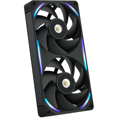 NZXT - NZXT-F240X Performance Fan - 240mm Single-Frame Case Fan w/ 2 x 120mm PWM RGB Computer Case Fans with LCP Frame & Blades - Black NZXT - NZXT-F240X Performance Fan - 240mm Single-Frame Case Fan w/ 2 x 120mm PWM RGB Computer Case Fans with LCP Frame & Blades - Black
