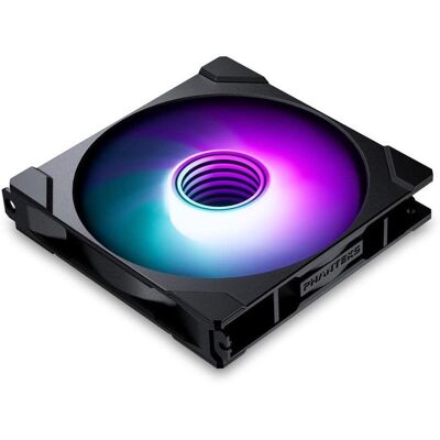 Phanteks - M25-140 Gen2, 140mm ARGB Cooling Fan, Daisy-chain Frame, Infinity Mirror Hub, Single Cable - Black Phanteks - M25-140 Gen2, 140mm ARGB Cooling Fan, Daisy-chain Frame, Infinity Mirror Hub, Single Cable - Black
