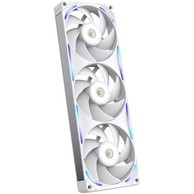 NZXT - NZXT-F360X Performance Fan - 360mm Single-Frame Case Fan w/ 3 x 120mm PWM RGB Computer Case Fans with LCP Frame & Blades - White NZXT - NZXT-F360X Performance Fan - 360mm Single-Frame Case Fan w/ 3 x 120mm PWM RGB Computer Case Fans with LCP Frame & Blades - White