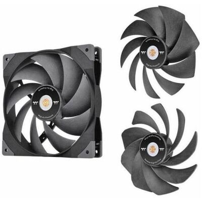 Thermaltake - SWAFAN GT14 Cooling Fan, 3 Detachable Blades, High Pressure/Flow/Reverse (Single) CL-F157-PL14BL-A - Black Thermaltake - SWAFAN GT14 Cooling Fan, 3 Detachable Blades, High Pressure/Flow/Reverse (Single) CL-F157-PL14BL-A - Black