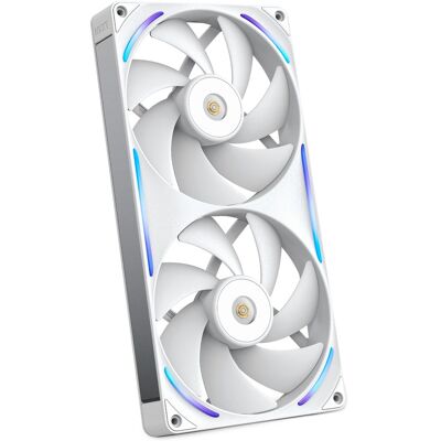 NZXT - NZXT-F280X Performance Fan - 280mm Single-Frame Case Fan w/ 2 x 140mm PWM RGB Computer Case Fans with LCP Frame & Blades - White NZXT - NZXT-F280X Performance Fan - 280mm Single-Frame Case Fan w/ 2 x 140mm PWM RGB Computer Case Fans with LCP Frame & Blades - White