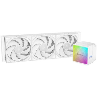 Sudokoo - NEXAURA 360 WH Liquid Cooler, 360mm, PWM Pump, 2500-3600RPM, Diamond Glow ARGB Pump Head, Fluid Dynamic Bearing Fans - White Sudokoo - NEXAURA 360 WH Liquid Cooler, 360mm, PWM Pump, 2500-3600RPM, Diamond Glow ARGB Pump Head, Fluid Dynamic Bearing Fans - White