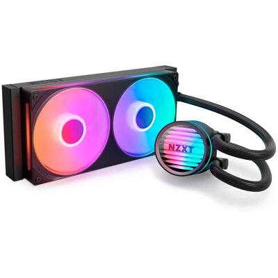 NZXT - Kraken Core RGB 240mm Radiator Liquid Cooler (1 x 240mm Single-Frame Fan) with RGB Pump Cap - Black NZXT - Kraken Core RGB 240mm Radiator Liquid Cooler (1 x 240mm Single-Frame Fan) with RGB Pump Cap - Black