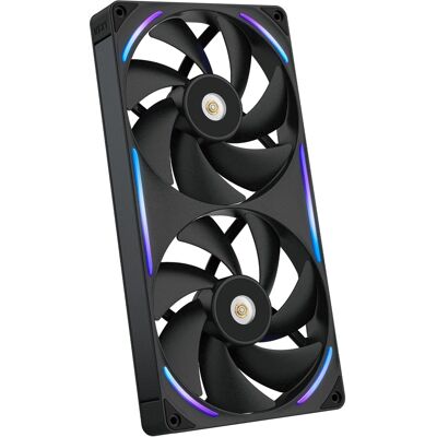 NZXT - NZXT-F280X Performance Fan - 280mm Single-Frame Case Fan w/ 2 x 140mm PWM RGB Computer Case Fans with LCP Frame & Blades - Black NZXT - NZXT-F280X Performance Fan - 280mm Single-Frame Case Fan w/ 2 x 140mm PWM RGB Computer Case Fans with LCP Frame & Blades - Black