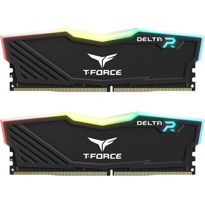 Team Group - Team T-Force Delta RGB 32GB (2 x 16GB) 288-Pin PC RAM DDR4 3200 (PC4 25600) Desktop Memory Model TF3D432G3200HC16FDC01 - Black Team Group - Team T-Force Delta RGB 32GB (2 x 16GB) 288-Pin PC RAM DDR4 3200 (PC4 25600) Desktop Memory Model TF3D432G3200HC16FDC01 - Black