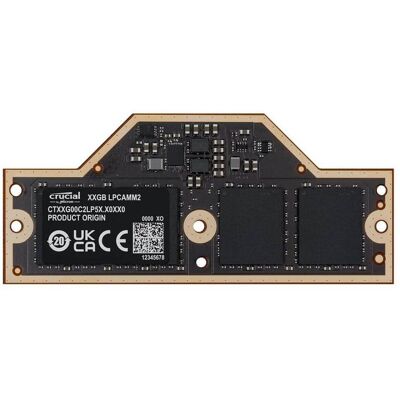 Crucial - 32GB LPCAMM2 - 644pin LPDDR5X- 7500 Memory For Notebook - DDR5-7500/PC5-60000 LPDDR5X Model CT32G75C2LP5X - Black Crucial - 32GB LPCAMM2 - 644pin LPDDR5X- 7500 Memory For Notebook - DDR5-7500/PC5-60000 LPDDR5X Model CT32G75C2LP5X - Black