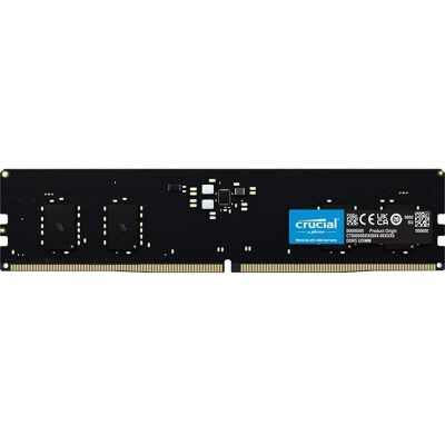 Crucial - 16GB DDR5 5600 (PC5 44800) Desktop Memory Model CT16G56C46U5 - Black Crucial - 16GB DDR5 5600 (PC5 44800) Desktop Memory Model CT16G56C46U5 - Black
