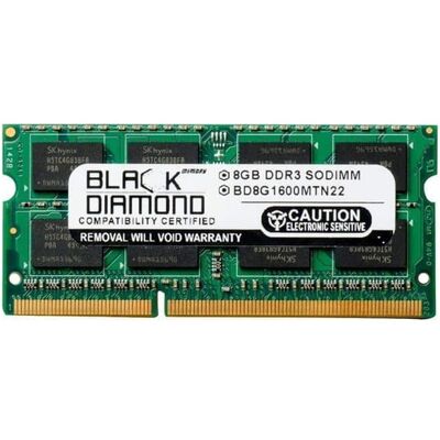 Black Diamond - memory 8gb 204-pin ddr3 so-dimm ddr3 1600 (pc3 12800) notebook mem Black Diamond - memory 8gb 204-pin ddr3 so-dimm ddr3 1600 (pc3 12800) notebook mem
