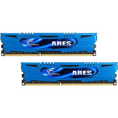G.SKILL - Ares 16GB (2x8GB) DDR3 1600MHz Low Profile RAM - Blue G.SKILL - Ares 16GB (2x8GB) DDR3 1600MHz Low Profile RAM - Blue