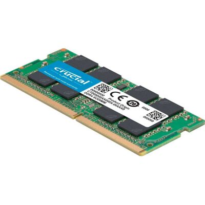 Crucial - 32GB Kit (2x16GB) DDR4 3200MHz C22 SODIMM Laptop Memory Kit - Green Crucial - 32GB Kit (2x16GB) DDR4 3200MHz C22 SODIMM Laptop Memory Kit - Green
