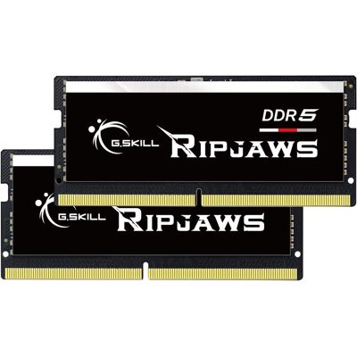 G.SKILL - Ripjaws SO-DIMM 32GB (2x16GB) DDR5 5600MHz Laptop RAM F5-5600S4645A16GX2-RS G.SKILL - Ripjaws SO-DIMM 32GB (2x16GB) DDR5 5600MHz Laptop RAM F5-5600S4645A16GX2-RS