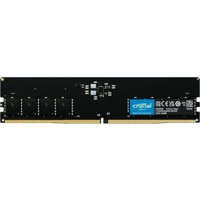 Crucial - Micron 32GB DDR5 SDRAM Memory Module - For Desktop PC, Motherboard - 32 GB (1 x 32GB) - DDR5-5600/PC5-44800 DDR5 SDRAM - Black Crucial - Micron 32GB DDR5 SDRAM Memory Module - For Desktop PC, Motherboard - 32 GB (1 x 32GB) - DDR5-5600/PC5-44800 DDR5 SDRAM - Black