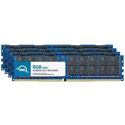 OWC - 32GB (4x8GB) DDR4 2400MHZ PC4-19200 CL17 1RX4 ECC Registered RDIMM 1.2V 288-pin Memory RAM Upgrade for Server - Black Chips OWC - 32GB (4x8GB) DDR4 2400MHZ PC4-19200 CL17 1RX4 ECC Registered RDIMM 1.2V 288-pin Memory RAM Upgrade for Server - Black Chips