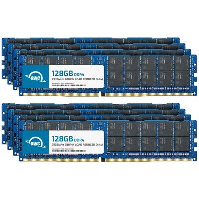 OWC - 1TB (8x128GB) DDR4 2933MHz PC4-24300 CL21 4RX4 ECC Load Reduced LRDIMM 1.2V 288-pin Memory RAM Upgrade for Server - Black Chips OWC - 1TB (8x128GB) DDR4 2933MHz PC4-24300 CL21 4RX4 ECC Load Reduced LRDIMM 1.2V 288-pin Memory RAM Upgrade for Server - Black Chips