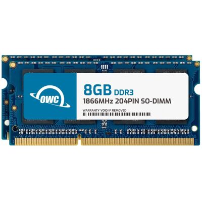 OWC - 16GB (2x8GB) PC3L-14900 DDR3L 1866MHz SO-DIMMs Memory RAM Upgrade Compatible with Select Mac Models OWC - 16GB (2x8GB) PC3L-14900 DDR3L 1866MHz SO-DIMMs Memory RAM Upgrade Compatible with Select Mac Models