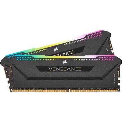 Corsair - VENGEANCE RGB PRO SL 32GB (2PK x 16GB) 3200MHz DDR4 C16 DIMM Desktop Memory - Black Corsair - VENGEANCE RGB PRO SL 32GB (2PK x 16GB) 3200MHz DDR4 C16 DIMM Desktop Memory - Black