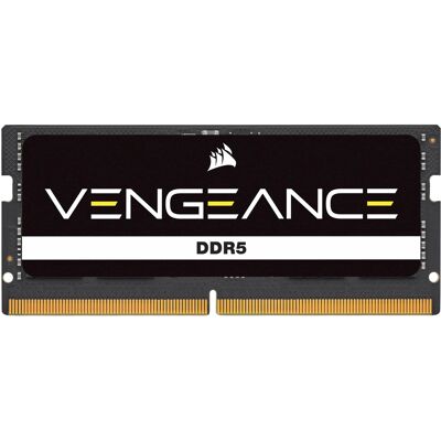 Corsair - VENGEANCE 32GB (1x32GB) DDR5 4800MHz C40 SODIMM Laptop Memory - Black Corsair - VENGEANCE 32GB (1x32GB) DDR5 4800MHz C40 SODIMM Laptop Memory - Black