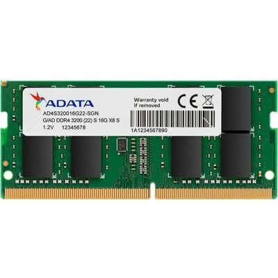 ADATA - Premier 16GB DDR4 SDRAM Memory Module - For Notebook - 16 GB (1 x 16GB) - DDR4-3200/PC4-25600 DDR4 SDRAM - 3200 - Unknown ADATA - Premier 16GB DDR4 SDRAM Memory Module - For Notebook - 16 GB (1 x 16GB) - DDR4-3200/PC4-25600 DDR4 SDRAM - 3200 - Unknown