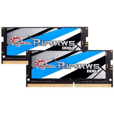 G.SKILL - Ripjaws Series 32GB (2 x 16GB) 260-Pin DDR4 SO-DIMM DDR4 3200 (PC4 25600) Laptop Memory Model F4-3200C22D-32GRS - Black G.SKILL - Ripjaws Series 32GB (2 x 16GB) 260-Pin DDR4 SO-DIMM DDR4 3200 (PC4 25600) Laptop Memory Model F4-3200C22D-32GRS - Black