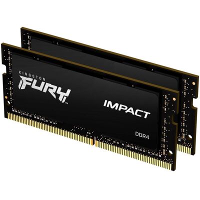 Kingston - FURY Impact 32GB 3200MT/s DDR4 CL20 SODIMM (Kit of 2) Kingston - FURY Impact 32GB 3200MT/s DDR4 CL20 SODIMM (Kit of 2)