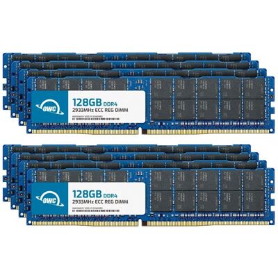 OWC - 1TB (8x128GB) DDR4 2933MHz PC4-23400 CL21 4RX4 ECC Registered RDIMM 1.2V 288-pin Memory RAM Upgrade for Server - Black Chips OWC - 1TB (8x128GB) DDR4 2933MHz PC4-23400 CL21 4RX4 ECC Registered RDIMM 1.2V 288-pin Memory RAM Upgrade for Server - Black Chips