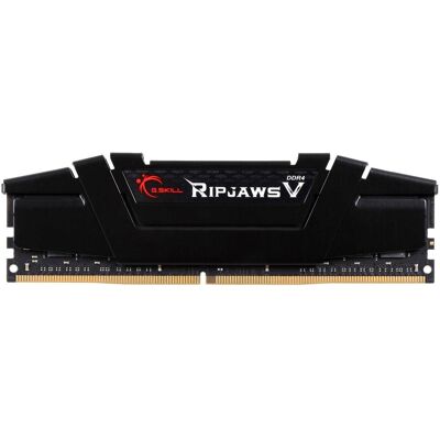 G.SKILL - Ripjaws V Series 16GB 288-Pin PC RAM DDR4 3200 (PC4 25600) Desktop Memory Model F4-3200C16S-16GVK - Black G.SKILL - Ripjaws V Series 16GB 288-Pin PC RAM DDR4 3200 (PC4 25600) Desktop Memory Model F4-3200C16S-16GVK - Black
