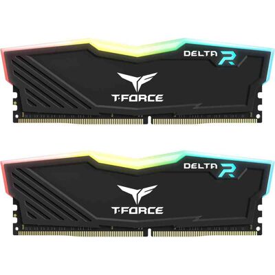 Team Group - TEAMGROUP TF3D416G3200HC16CDC01 T-Force Delta RGB DDR4 16GB (2x8GB) 3200MHz (PC4-25600) CL16 Desktop Memory,Black Team Group - TEAMGROUP TF3D416G3200HC16CDC01 T-Force Delta RGB DDR4 16GB (2x8GB) 3200MHz (PC4-25600) CL16 Desktop Memory,Black