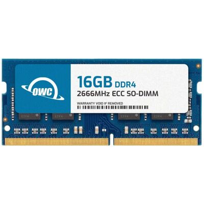 OWC - 16GB DDR4 2666MHz 2Rx8 CL19 ECC 260-pin SODIMM Memory RAM for Laptops, All-in-One Systems, and NAS Systems - Black Chips OWC - 16GB DDR4 2666MHz 2Rx8 CL19 ECC 260-pin SODIMM Memory RAM for Laptops, All-in-One Systems, and NAS Systems - Black Chips