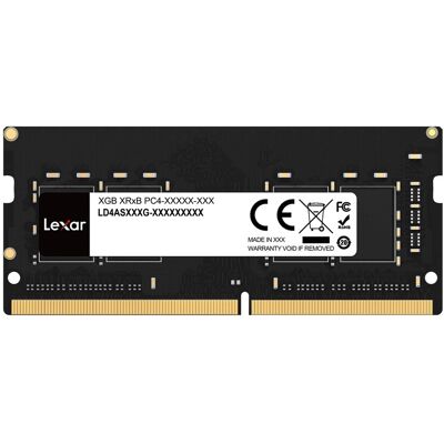 Lexar - DDR4 SODIMM 3200MT/s, C22, 1x16GB - Black Lexar - DDR4 SODIMM 3200MT/s, C22, 1x16GB - Black