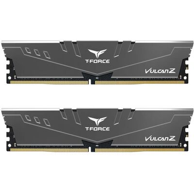 Team Group - Team T-FORCE VULCAN Z 32GB (2 x 16GB) 288-Pin PC RAM DDR4 3200 (PC4 25600) Desktop Memory Model TLZGD432G3200HC16FDC01 - Gray Team Group - Team T-FORCE VULCAN Z 32GB (2 x 16GB) 288-Pin PC RAM DDR4 3200 (PC4 25600) Desktop Memory Model TLZGD432G3200HC16FDC01 - Gray