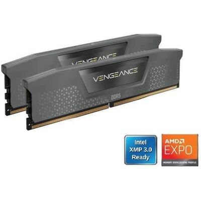 Corsair - Vengeance 32GB (2 x 16GB) DDR5 5600 (PC5 44800) Desktop Memory Model CMK32GX5M2B5600Z40 - Gray Corsair - Vengeance 32GB (2 x 16GB) DDR5 5600 (PC5 44800) Desktop Memory Model CMK32GX5M2B5600Z40 - Gray