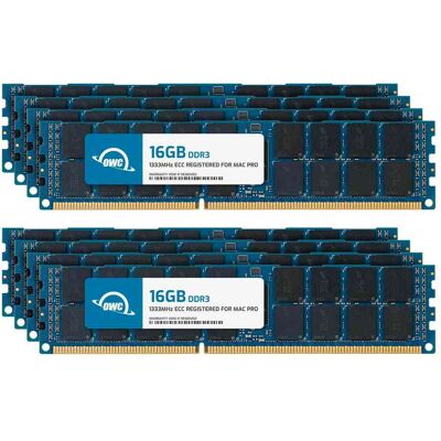 OWC - 128GB (8x16GB) DDR3 ECC Reg CL9 PC3-10600 1333MHz SDRAM Memory Upgrade Module Compatible with Select Mac Models OWC - 128GB (8x16GB) DDR3 ECC Reg CL9 PC3-10600 1333MHz SDRAM Memory Upgrade Module Compatible with Select Mac Models