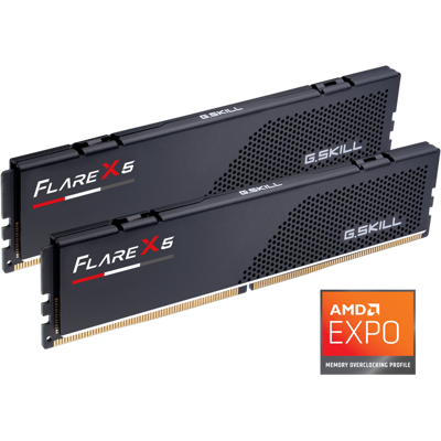 G.SKILL - Flare X5 Series AMD EXPO 32GB (2 x 16GB) 288-Pin PC RAM DDR5 6000 Desktop Memory Model F5-6000J3636F16GX2-FX5 - Black G.SKILL - Flare X5 Series AMD EXPO 32GB (2 x 16GB) 288-Pin PC RAM DDR5 6000 Desktop Memory Model F5-6000J3636F16GX2-FX5 - Black