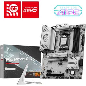 MSI - B850 GAMING PLUS WIFI6E (Socket AM5) AMD B850 ATX DDR5 Wi-Fi 6E Motherboard - Gray MSI - B850 GAMING PLUS WIFI6E (Socket AM5) AMD B850 ATX DDR5 Wi-Fi 6E Motherboard - Gray